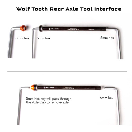 Wolf Axle Bakre Thru Axles för Mountain Frames och Gafflar 2