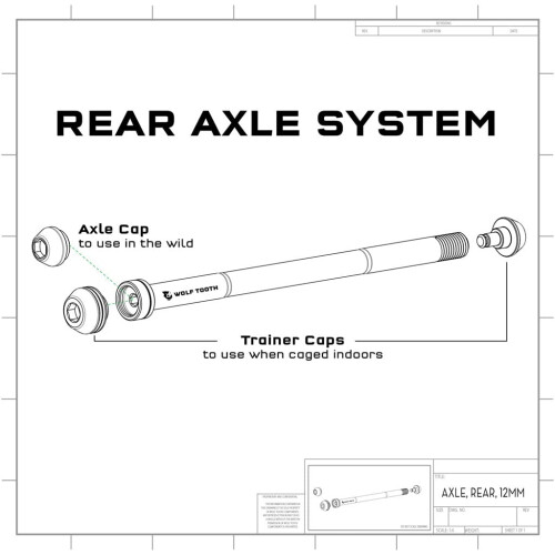 Wolf Axle Bakre Thru Axles för Mountain Frames och Gafflar 1