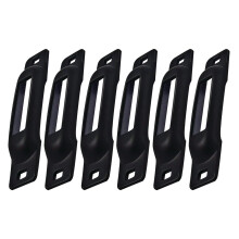 Snaplocs schwarze 6er-Pack E-Track-Einzelgurtanker SLSB6