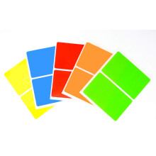 Tag-A-Room 2 x 3 Name Tag Stickers 150 Color Coded Labels Assorted Variety Pack