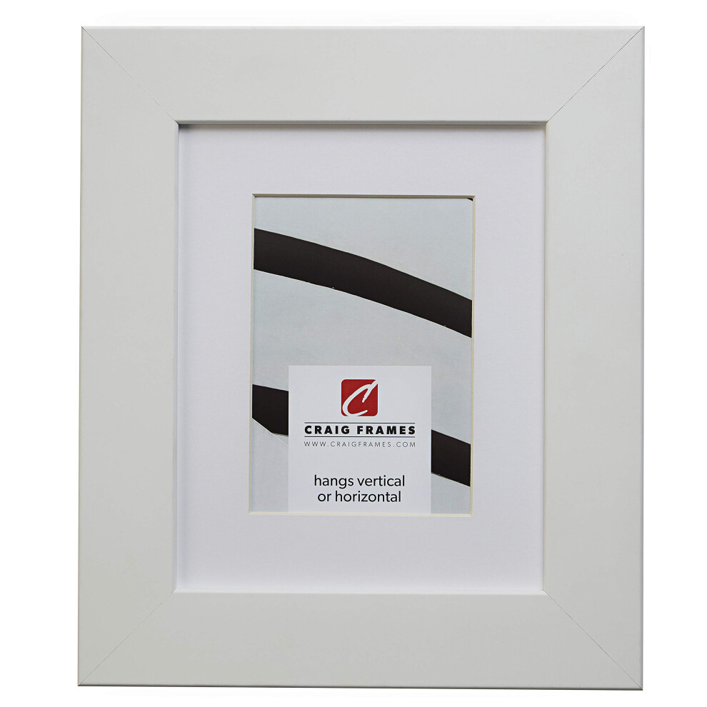 Craig Frames 74267 Bilderrahmen, 40,6 X 55,9 Cm, Satinwei , Mattiert, Zur Pr Sentation Eines 30,5 X 45,7 Cm Gro En Fotos-image
