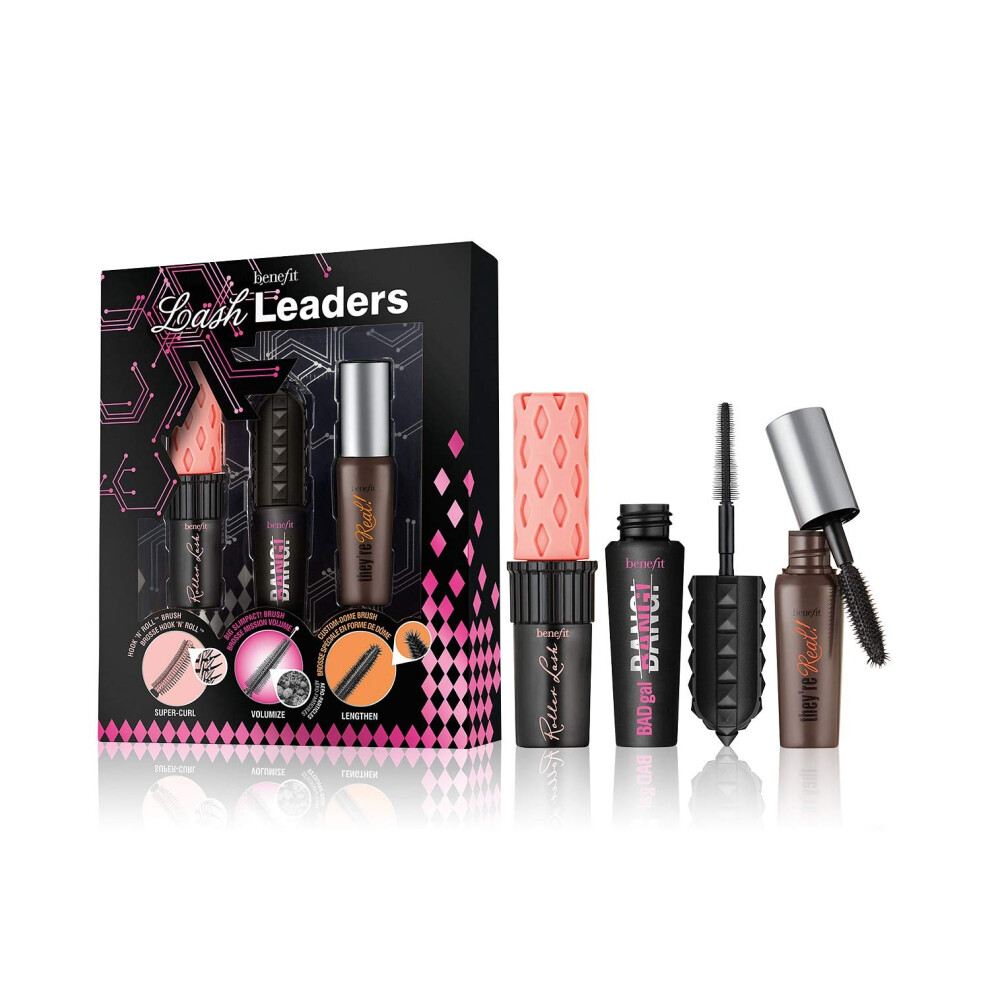 Benefit Cosmetics Lash Leader Mini Travel Size Trio Roller Lash Bad Gal Bang Theyre Real Travel Size