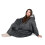 Κουκούλα Μπλούζα Φόρεμα Sherpa Oversized Άνετη Δώρο για Ενήλικες Μαύρο 2