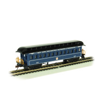 Starobyl autokar s kulatou strechou - B&O Royal Blue - HO Scale