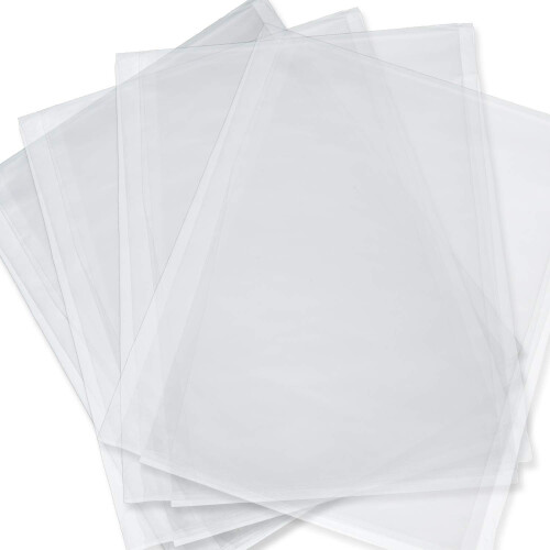 Tatuo 6 peas transparentes extra grandes sacos de celofane 35 x 57 polegadas saco de presente de plstico de embrulho de celofane de Pscoa para 2