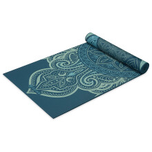 Gaiam Esterilla de Yoga Premium Reversible Extra Gruesa Antideslizante para Yoga, Pilates y Ejercicios, Seaglass, 6mm