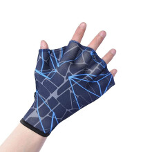 DEPHNES NYLON SWAMNING handskar Aquatic Swimming Webbed Gloves Water Training Hand Webbed Hands Webbed Flippers Swim Gear Gloves Fit Aquatic Trai
