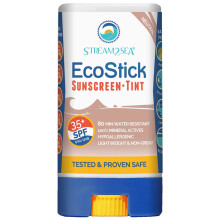 STREAM2SEA EcoStick SPF 35 Crema solare minerale resistente al sudore Protezione solare approvata USDA Biodegradabile senza parabeni Protezione s