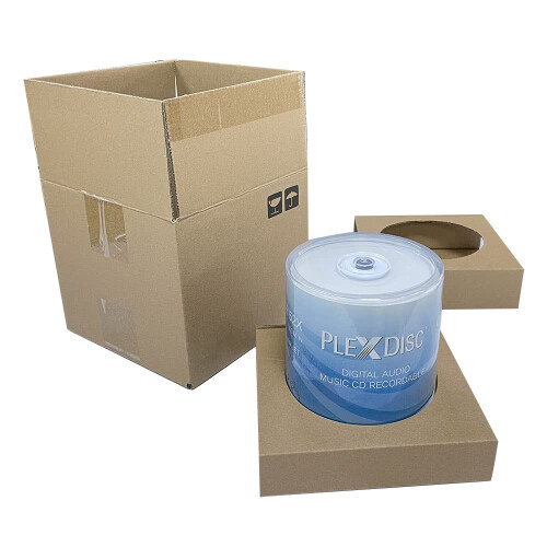 PlexDisc 52x Ψηφιακός Ήχος CD-R Δίσκος 700MB Λευκό Inkjet Εκτυπώσιμο - 100 Τμχ Σπίντλε 2