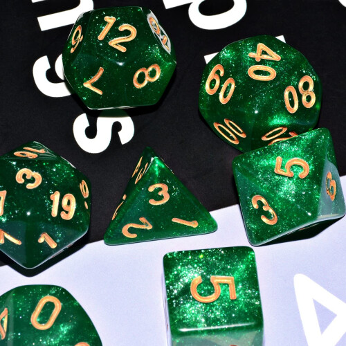 Galaxy Dice Set | Grn DND -trningar fr brdspel 2