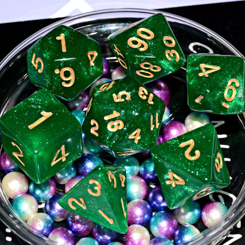 Galaxy Dice Set | Grn DND -trningar fr brdspel 1