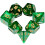 Galaxy Dice Set | Grn DND -trningar fr brdspel 1