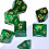 Galaxy Dice Set | Grn DND -trningar fr brdspel 4
