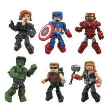 Diamond Select Toys San Diego Comic-Con 2021 Exclusive Marvel Minimates Avengers Commemorative Collection Gift Set Multicolor