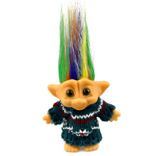 Lucky Troll Dolls Cute Vintage Troll Dolls Chromatic Adorable for Collections School Project Arts and Crafts Party Favors with Wool Clothes. (