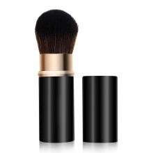YDC Kabuki Makeup Brush com Cap Powder Foundation Blending Blush Face Brush Cosm Travel Face Bush Brush Brush port   til com tampa para blush p    im
