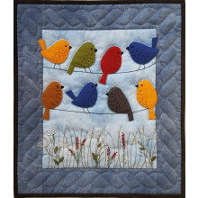 Kit de courtepointe murale Rachel's Of Greenfield WI Bird On Wires
