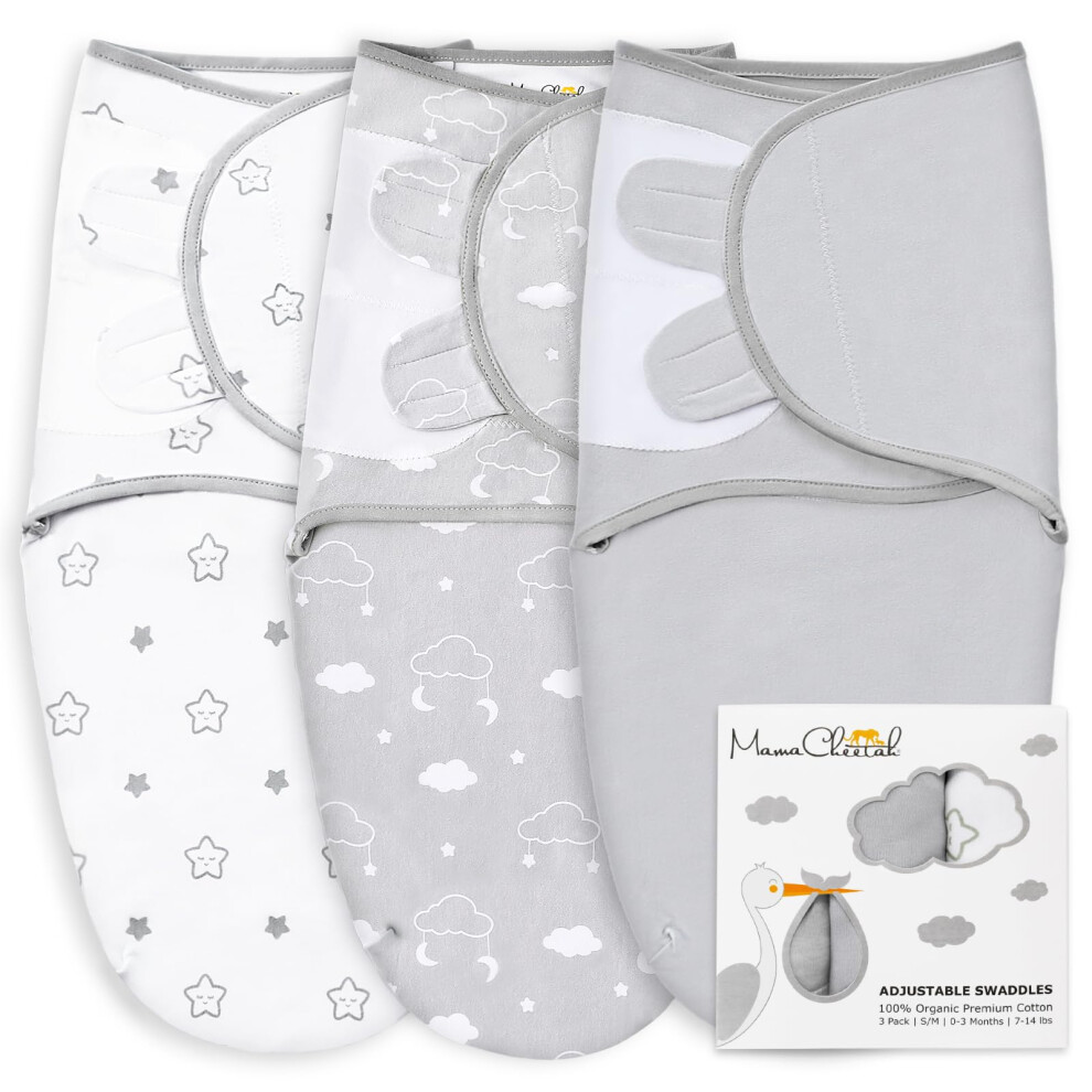 Preemie Swaddle Sack Organic Swaddle Sleep Sacks For Preemies Preemie Swaddle Blanket Wrap Easy Swaddles For Premature Baby Boy Girl 4 Mama Cheetah