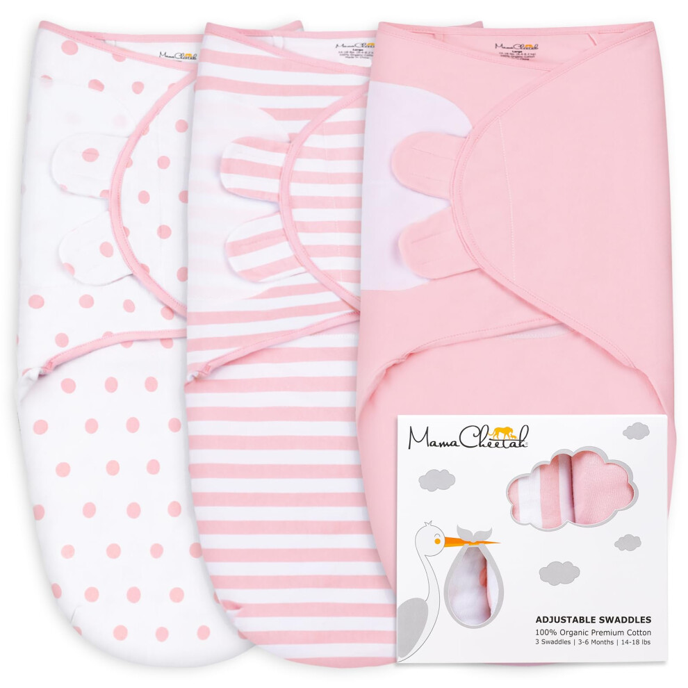 Preemie Swaddle Sack Organic Swaddle Sleep Sacks For Preemies Swaddle Blanket Wrap Easy Swaddles For Premature Baby Girl 4-7 Lbs Newb Mama Cheetah