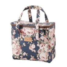Kwang Min Floral Isulater Lunch Sac pour les femmes Bote a lunch reutilisable Grande glaciere pour pique-nique de bureau exterieur Premium Tabin