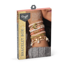 Kit per la creazione di braccialetti Craft Crush (oro) - Kit per la creazione di braccialetti dell'amicizia - Kit fai da te per la creazione di g