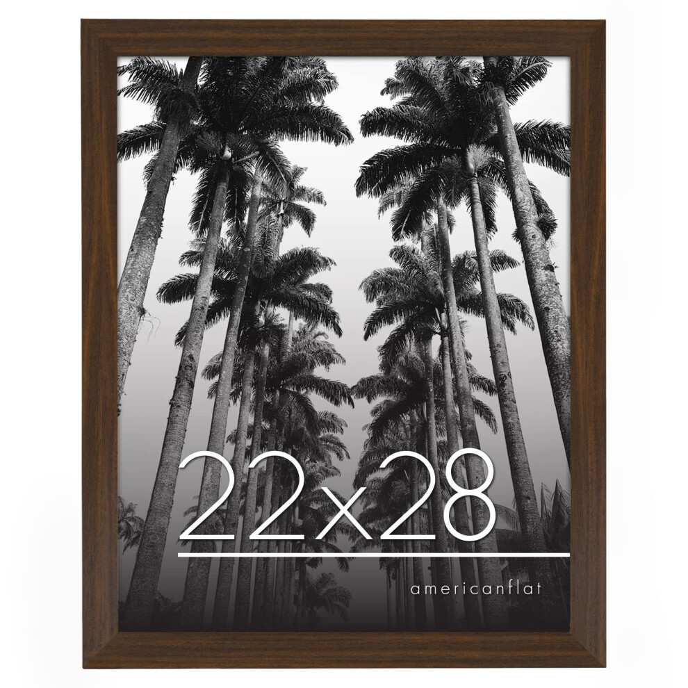 Cadre photo Americanflat 22x28 en plexiglas poli - Collection Epic - Cadres muraux en bois d'ing   nierie - Cadre photo large pour affichage mural