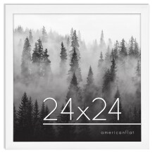 Americanflat 24x24 Picture Frame with Polished Plexiglass - Epic Collection - Square Picture Frames with Engineered Wood - Wide Photo Frame for Wall D