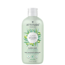 ATTITUDE Bubble Bath EWG Verified Plant and Mineral-Based Dermatologically Tested Vegan Body Care Products Olive Leaves 16 Fl Oz