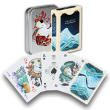 Oroora Bohwa Card tichu Board Game + Card Case 100% Waterproof Plastic Playing Cards Poker Size Quality Embossed Plastic Playing Cards 1 De