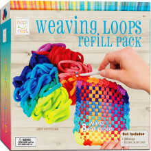 Hapinest Loom Bands Potholder Weaving Refill Pack til Kids | Set g?r 8 grydeholdere og inkluderer 288 sl?jfer i 8 farver