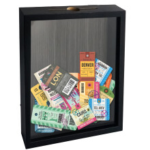 FramePro Travel Shadow Box Top Loading Display Case Frame with Slot on Top for Tickets Customizable DIY Sweet Gift Movie Sporting Events Concert Stu