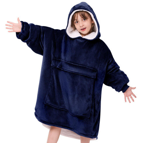 yescool tragbare Decke Hoodie Kinder bergro