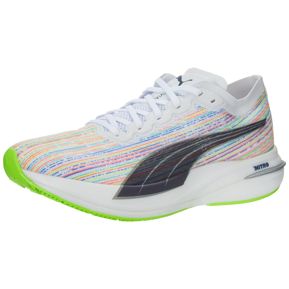 PUMA Womens Deviate Nitro Running Sneakers Shoes - White - Size 7.5 M