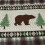 Conjunto de Colchas Junsey Cabin Bear Tamanho Full/Queen, Leve e Estampado 4