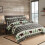 Conjunto de Colchas Junsey Cabin Bear Tamanho Full/Queen, Leve e Estampado 3
