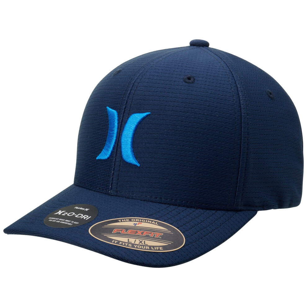 Hurley Men's Caps - H2O Dri Fit Cutback Curved Bill Baseball Hats for Men (S-XL) Size Small-Medium Blue