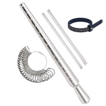 Ring Sizer Meetinstrument Ronde Ring Doorn Ringmaat Meetinstrument Ringenmeter Gauge Sizing Stick Finger US 1-13 met halve maat