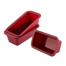 Silicone Mini Polaf Set Set de 4 antiadhesive Relectangle Rectangle Mini gateau Silicone Pan pour la cuisson du pain flexible BPA Free Silione Mo