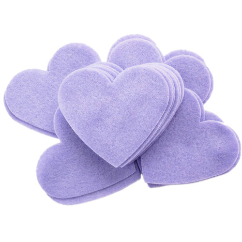 Playfully Ever After 2 ιντσών Φelt Hearts 45τμχ - Λεβάντα