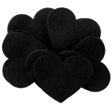 Playfully Ever After 1 Zoll Filzherzen 200 Stck  Schwarz