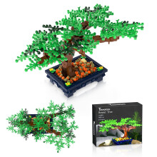 Tenhorses Bonsai Tree Building Set for Adults Creative Plants Building Kit Botanical Home Decor Icons Cool Birthday Gift for Adults Kids (817Pcs)