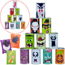 JOYIN 13 stks Halloween Carnaval Zitzak Toss Game Set met 10 Blikjes en 3 Zitzak voor Vakantie Verjaardagsfeestje