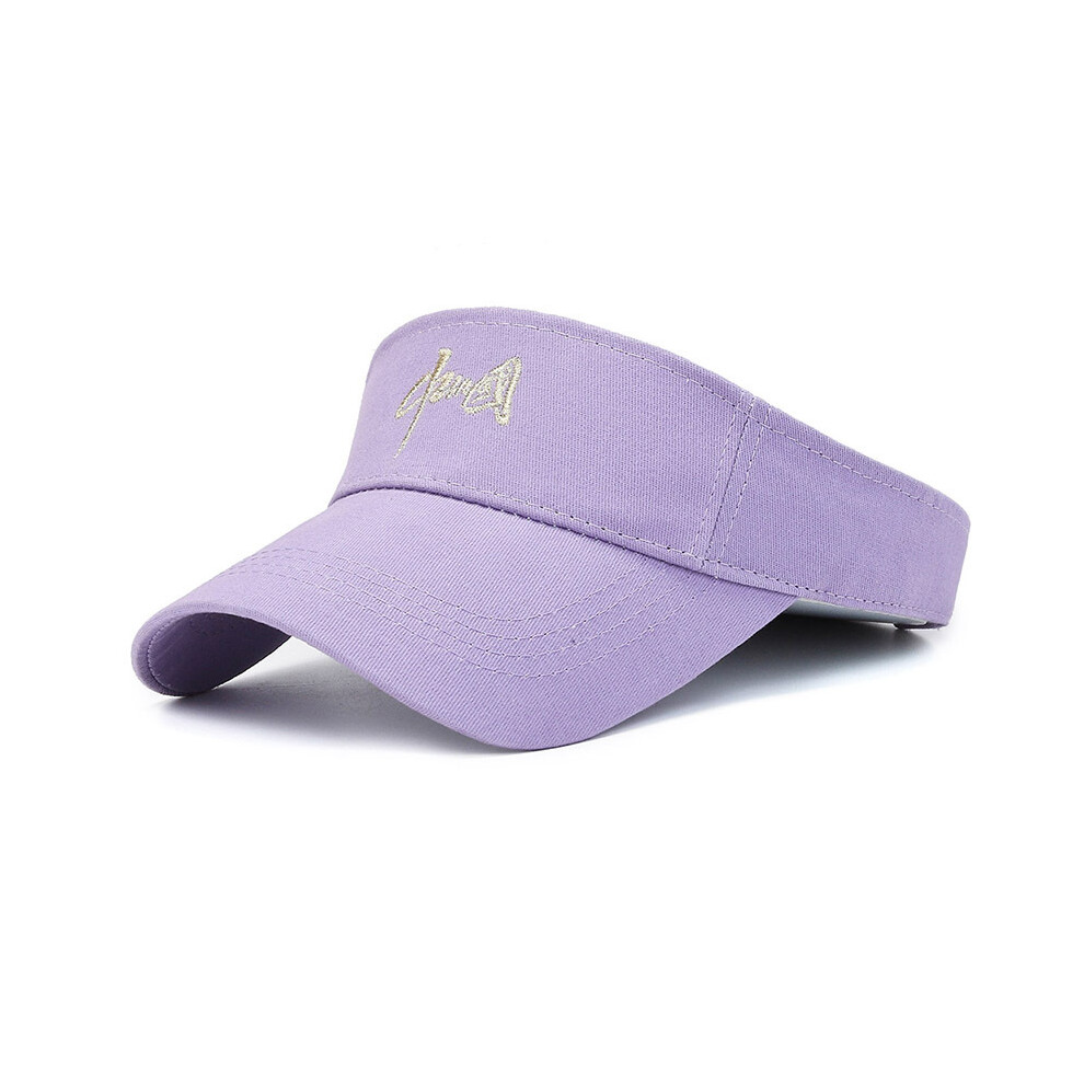 (Purple) Summer Cap Breathable Adjustable Visor Caps Sun Protection Gift Fashion Hat