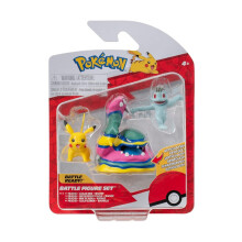 Pokémon Pikachu, Alolan Muk & Machop Battle Figure Set
