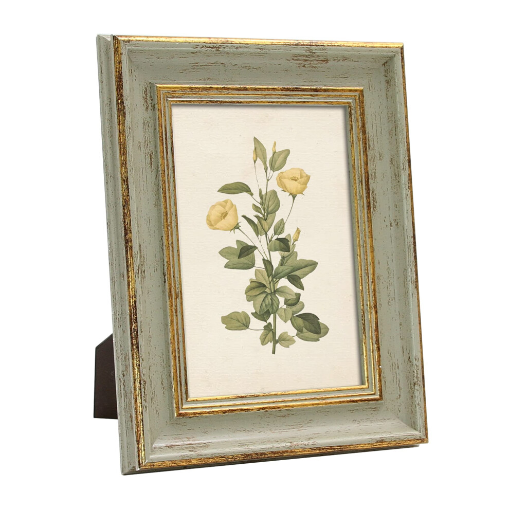 Marco De Fotos Vintage Sapowerntus De 5 X 7, Color Dorado, Verde Salvia, Envejecido, De Cristal Aut Ntico, Para Colgar En La Pared, Para Mesa, De-image