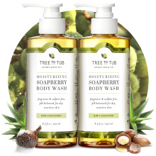 Tree to Tub Gel de Banho Sem Fragrância para Pele Sensível e Seca - Hidratante, pH Balanceado