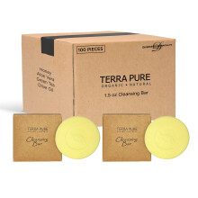 Terra Pure Saponetta in scatola formato da viaggio Hotel Services 1 oz (confezione da 100)