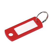 Hillman metalen/kunststof sleutelhanger met diverse labels/ID's - Doos met: 1; per verpakking: 1;