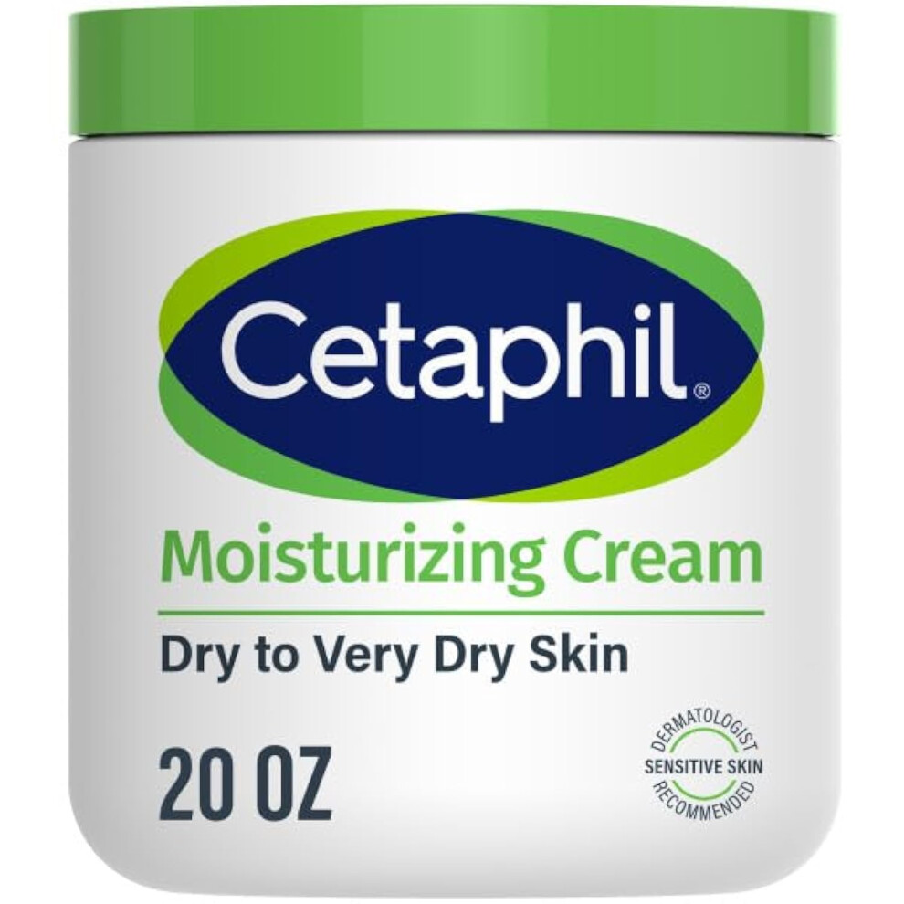 Cetaphil Body Moisturizer  Hydrating Moisturizing Cream for Dry to Very Dry  Sensitive Skin  NEW 20 oz  Fragrance Free  Non-Comedogenic  Non-Greasy