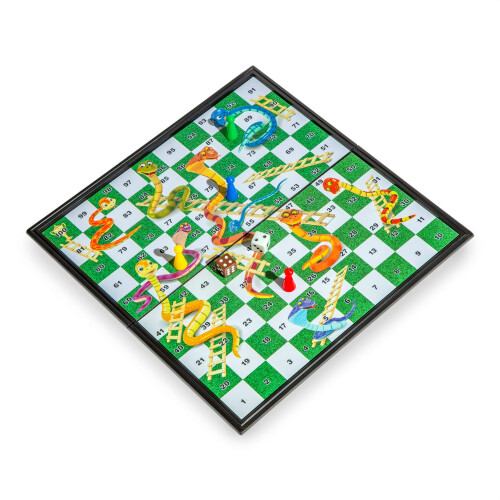 Magnetic Snakes and Ladders Board Game Set - 9.6 Inches 1
